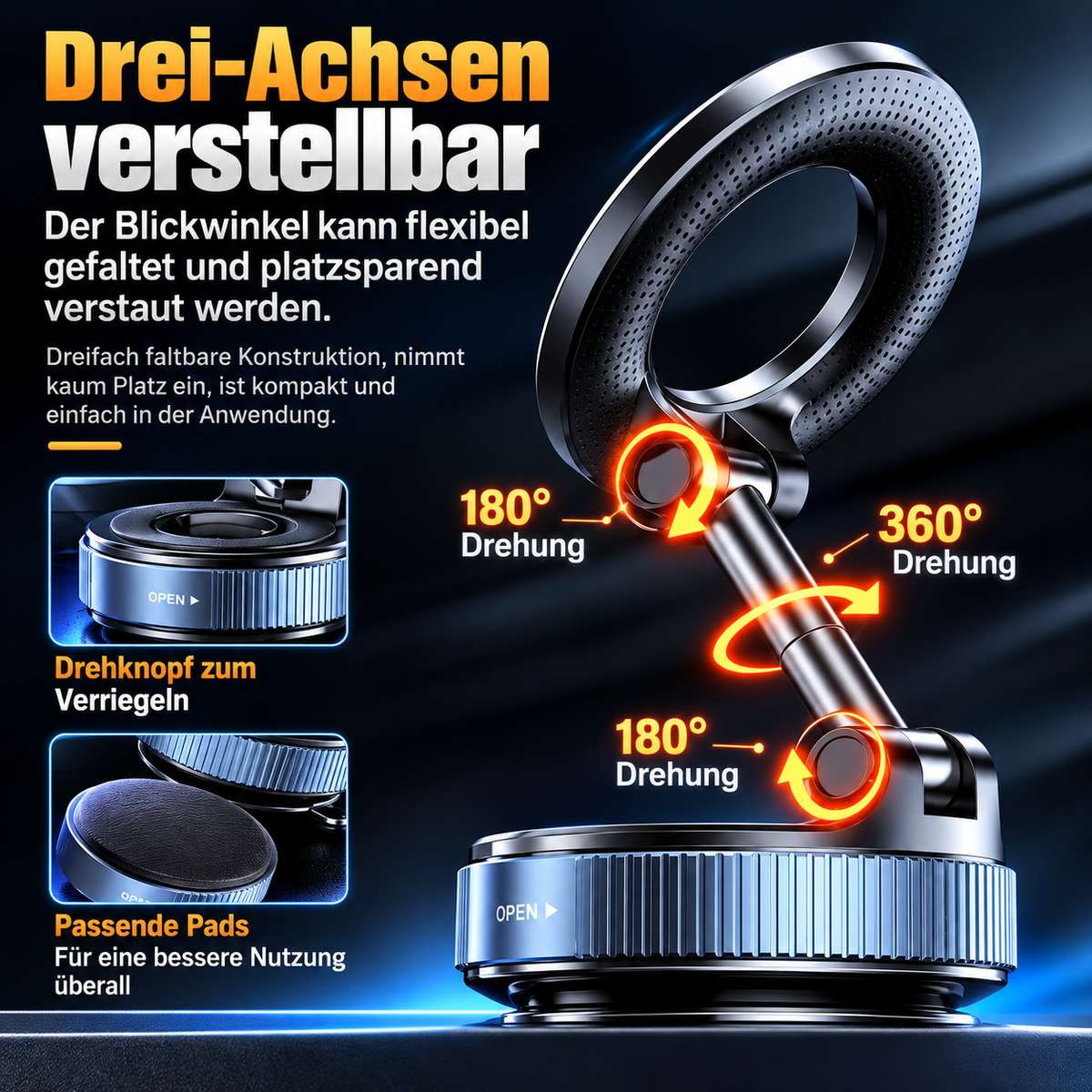 ZAVENO Magnetische Handyhalterung – 360°